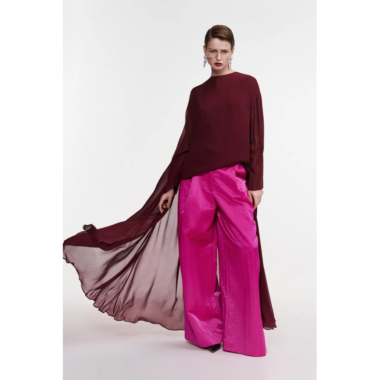 Essentiel chemisier bordeaux 2