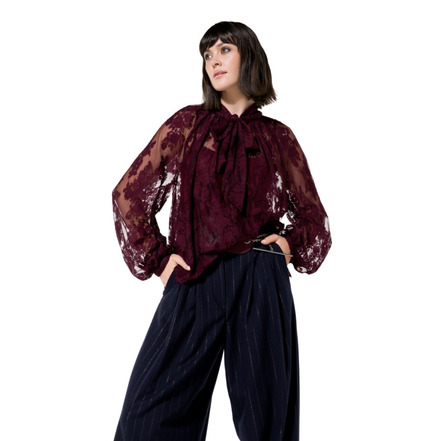 Caroline Biss chemisier bordeaux