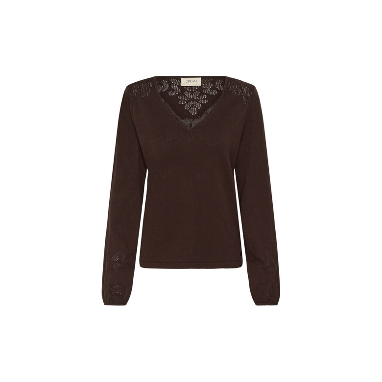 Cream sweater brown 1