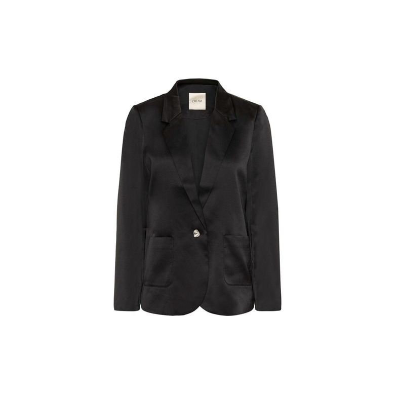 Cream blazer noir 1