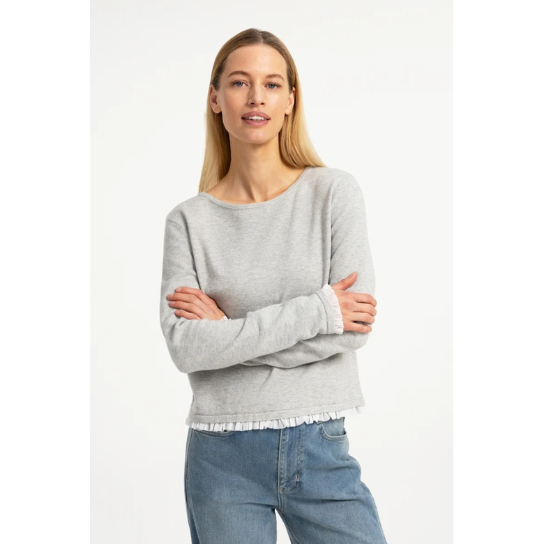 Yaya sweater grau 2