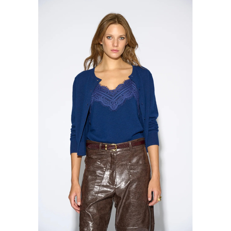 Badits strickjacke blau 2
