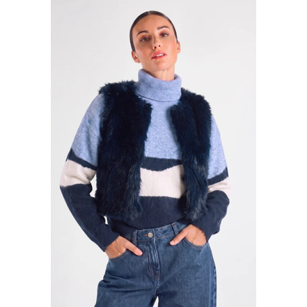 Marie Mero weste blau