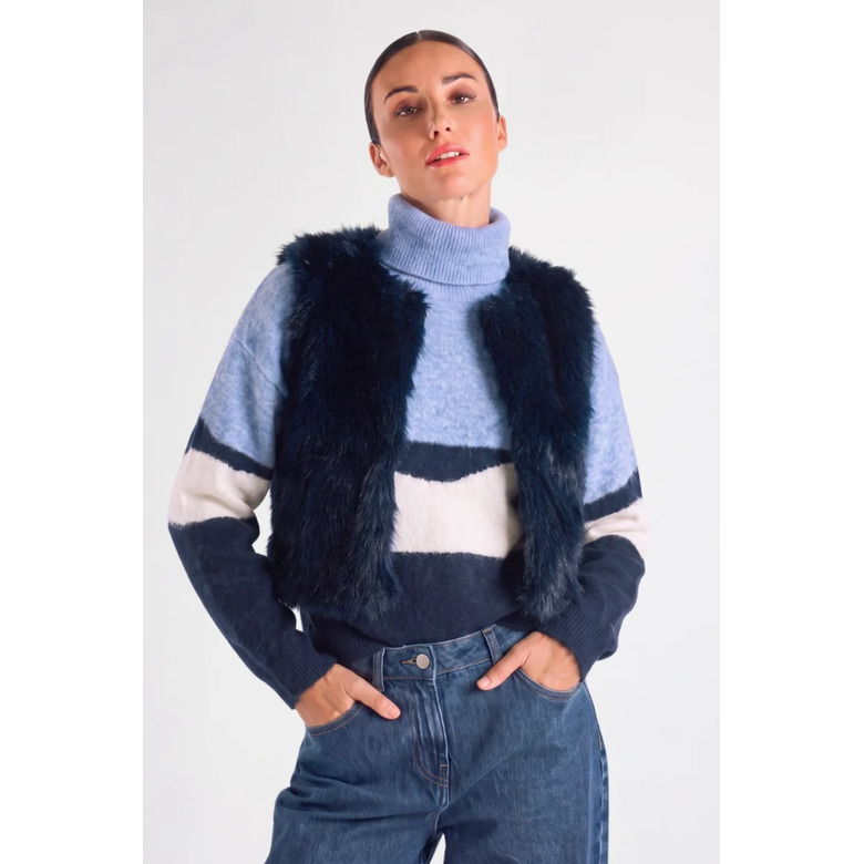 Marie Mero weste blau 2
