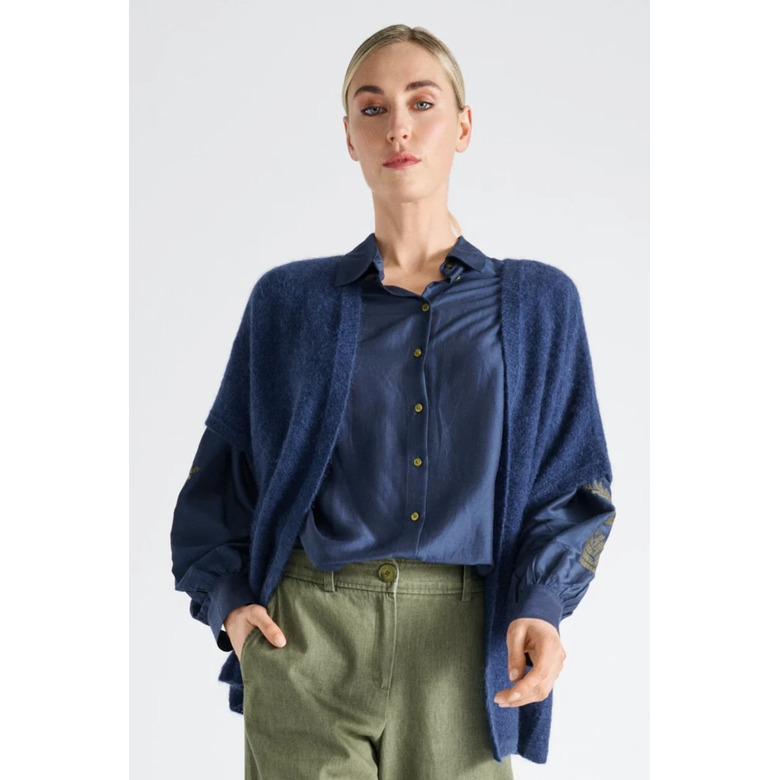Marie Mero strickjacke blau 2